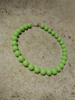 Groene ketting met ronde kralen